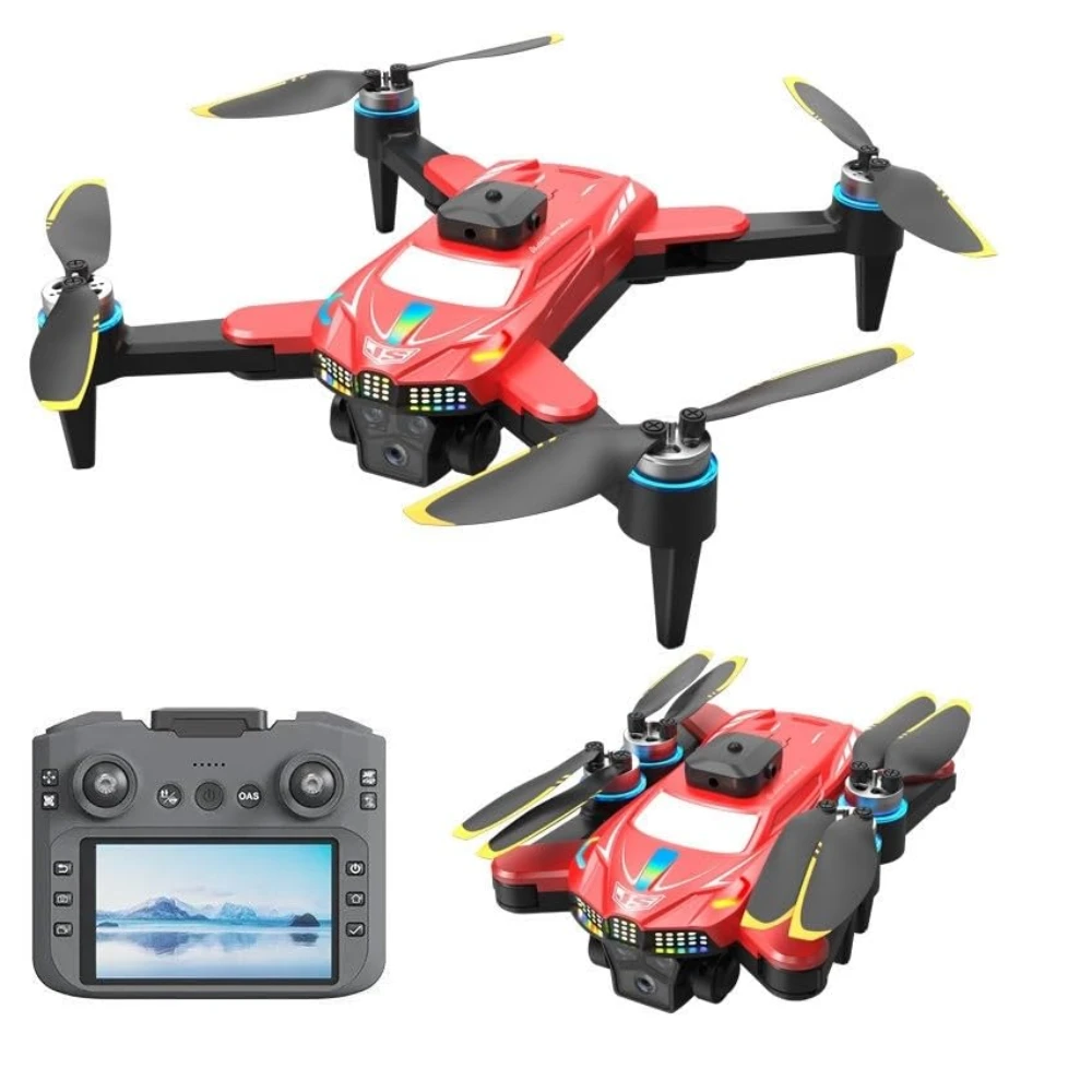 T6 Pro Drone Dual Camera 4k Optical Flow Positioning Remote Control Flying Quadcopter Gesture Video Drone with Brushless Motor and Obstacle Avoidance 4.5 Inch LCD Display - Image 2