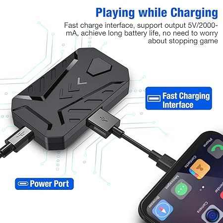 4 in 1 Mobile Game Combo Pack Pro with RGB Mini Gaming Keyboard & Mouse with Side Button, Gaming Adapter with Mobile Game Converter for Android (Wired+Wireless 4 in 1 Mobile Game Combo Pack Pro with RGB Mini Gaming Keyboard & Mouse with Side Button, Gaming Adapter with Mobile Game Converter for Android (Wired+Wireless - Image 7