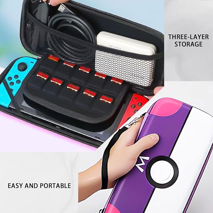 Nintendo Switch Oled/ V2 Travel Case Pokemon Master Ball - Image 3