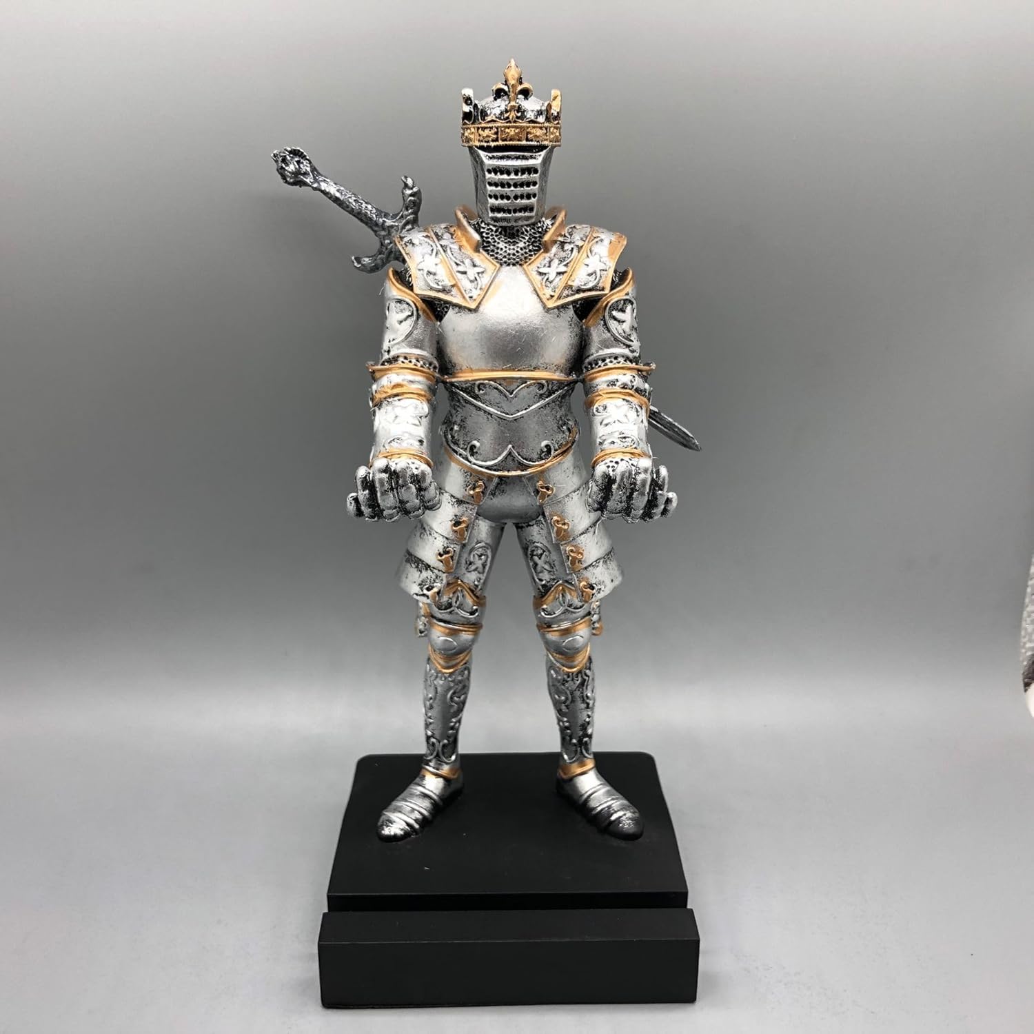 Kings Guard Knight Standing Kneeling Pen Holder Magnetic Knight Stand Holder for Gamepad,Phones Office Desk Supplies Ornament Figure for Gamers & Fans Kings Guard Knight Standing Kneeling Pen Holder Magnetic Knight Stand Holder for Gamepad,Phones Office Desk Supplies Ornament Figure for Gamers & Fans - Image 2