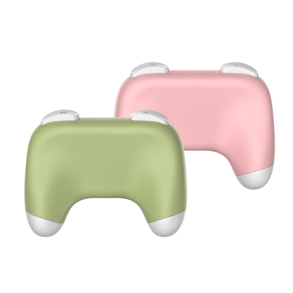 Dobe Nintendo Switch 2 JoyCon controller handle grip Left and right ,For Nintendo Switch 2 Ergonomic Left and Right JoyCon Controller Grips Green/Pink - Image 3