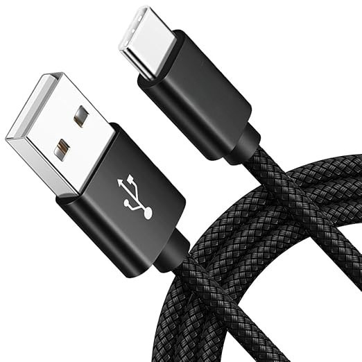 Accede A1010 USB To Type C Cable 2 m JACK XL Tangle-Free Unbreakable 2.4A Round Nylon Braided Type C - Image 1