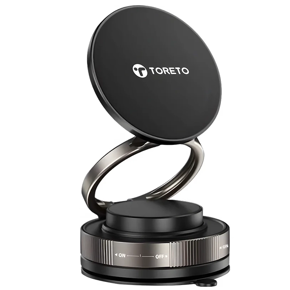 Toreto TOR-179 Mag Grip Magnetic Car Mobile Holder with 360° adjustment, Strong Grip Suction, Smart Lock, and Multi-Angle Adjustment - Image 1