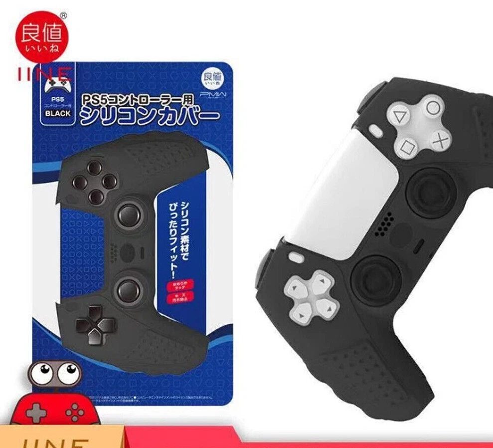 IINE Ps5 Controller Silicone protective case for PS5 DualSense controller LINE L426 Black - Image 1