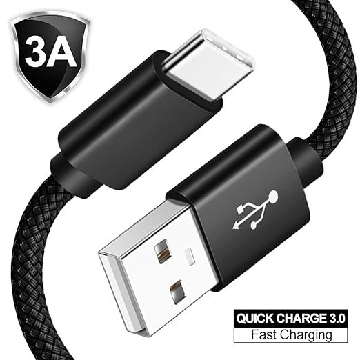 Accede A1010 USB To Type C Cable 2 m JACK XL Tangle-Free Unbreakable 2.4A Round Nylon Braided Type C - Image 2