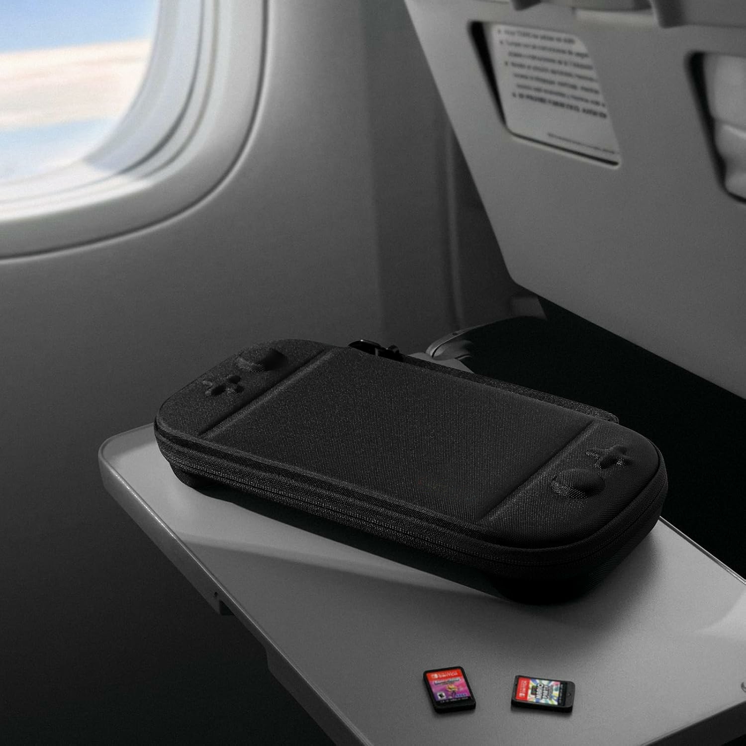 Travel Carrying Case for Nintendo Switch 2  Storage Organizer 10 Games Cartridges Protective Hard Shell Portable Travel Carry Bag Handbag Pouch  Black - Image 10