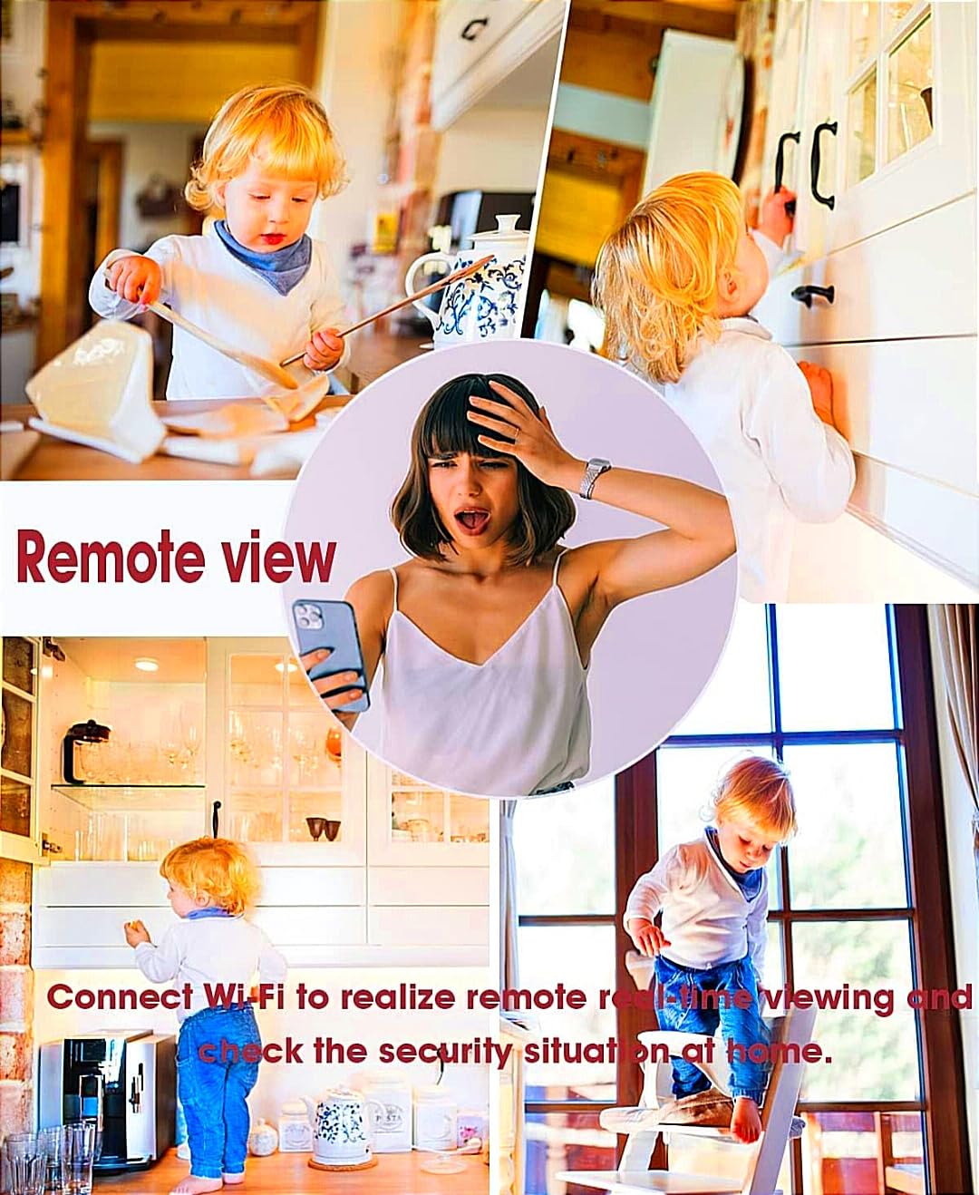 Mini WiFi Spy Camera Hidden for Home Outdoor High HD Focus Spy Magnet Mini Live Stream Night Vision IP Wireless 1080P Audio Video Hidden Indoor BLACK - Image 5