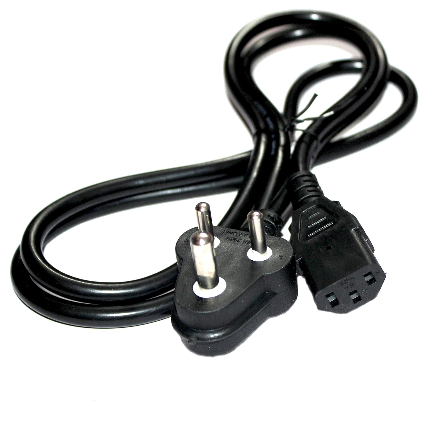Ranz Super Deluxe Computer Power Cable IEC for Desktop/PC SMPS Power Cable 1.5 Meter (Black) - Image 1