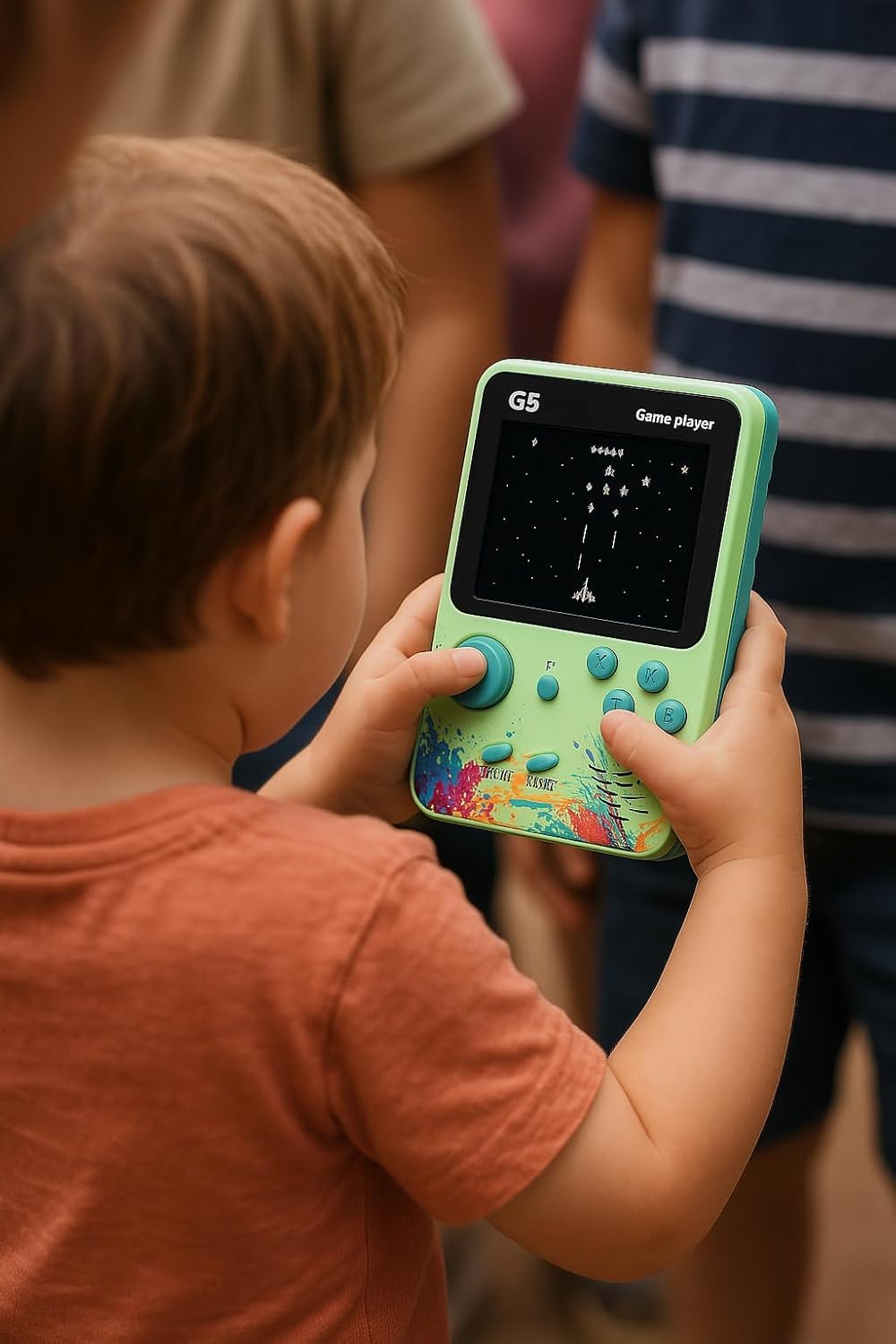 G5 500 in 1 Retro Video Game Box, Best Gift for Kids, 500 Games Like Mario, Contra, Tank, Bomber Man, Etc., Handheld Classic Game PAD Can Play On TV, Only for 1 Player. - Image 5