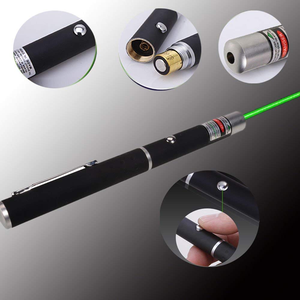 Aluminium Laser Light Powerful 100Mw Green Laser Pointer Pen For Kids To Play With 2 Aaa Batteries Aluminium Laser Light Powerful 100Mw Green Laser Pointer Pen For Kids To Play With 2 Aaa Batteries - Image 6