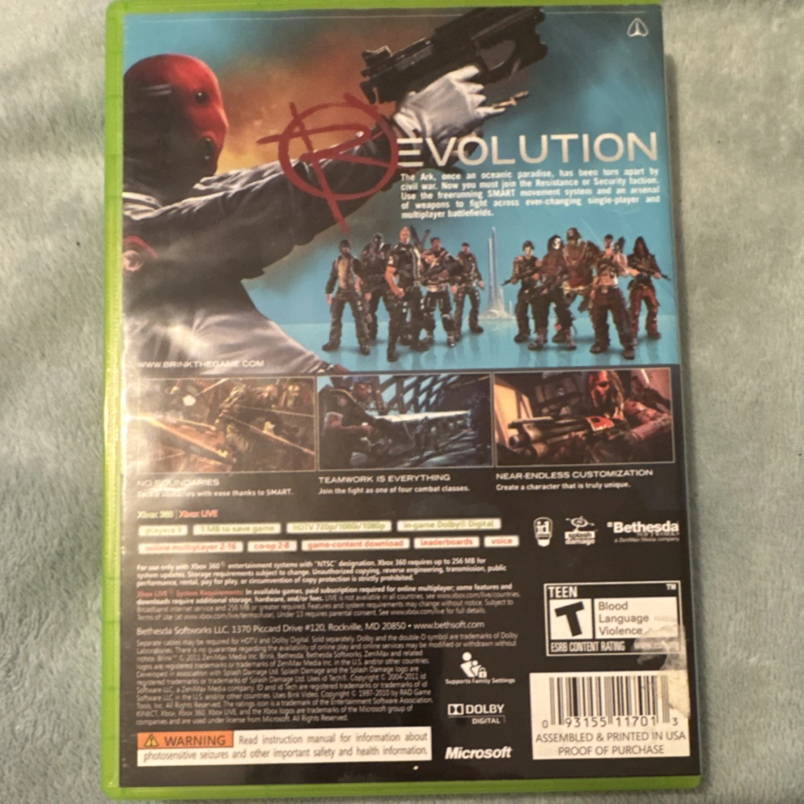 BRINK XBOX 360 PAL ( Preowned ) - Image 3