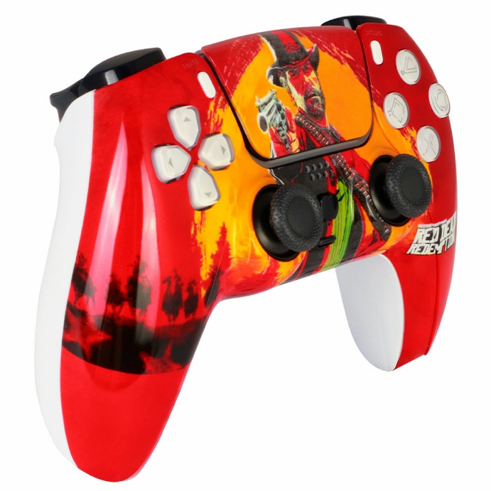 Dualshock 4 PS4 Wireless Controller Red Dead Redemption 2 Print Red for PS4 - Image 2