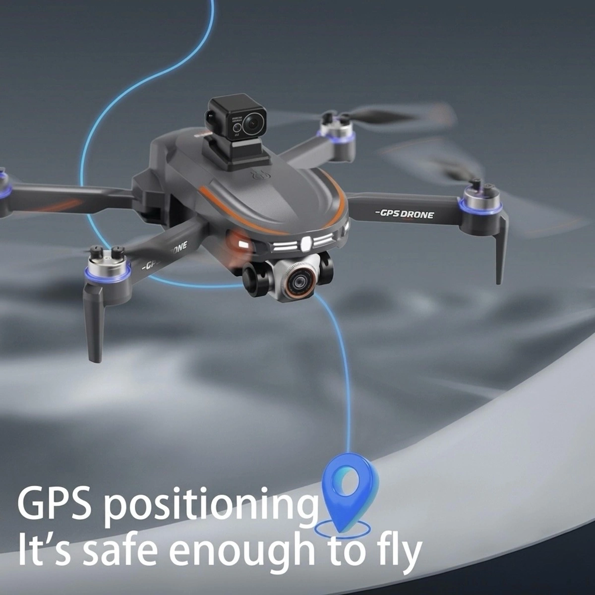 S28 GPS Drone With Inbuilt Display Remote, Brushless Motor And Obstacle Avoidance Sensor, Dual Camera, 90 Degrees Lens - Image 16