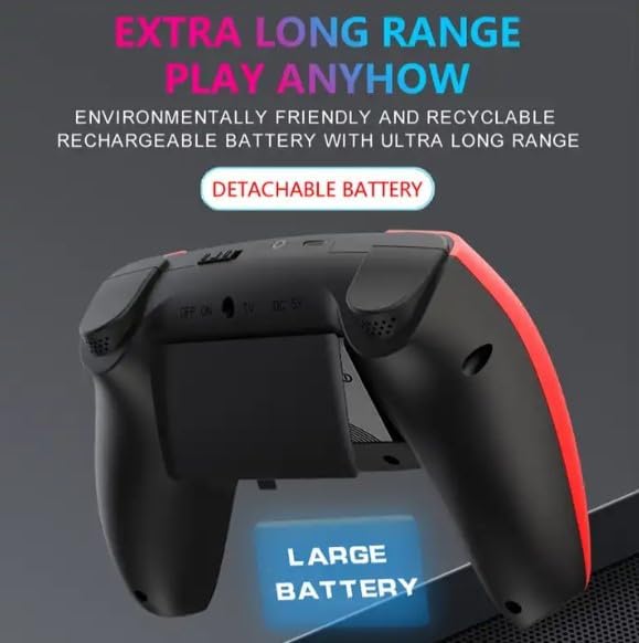 P5-Controller Style Retro Console With 520 Classic Games , Digital Game Player,Rechargeable Controller White - Image 2