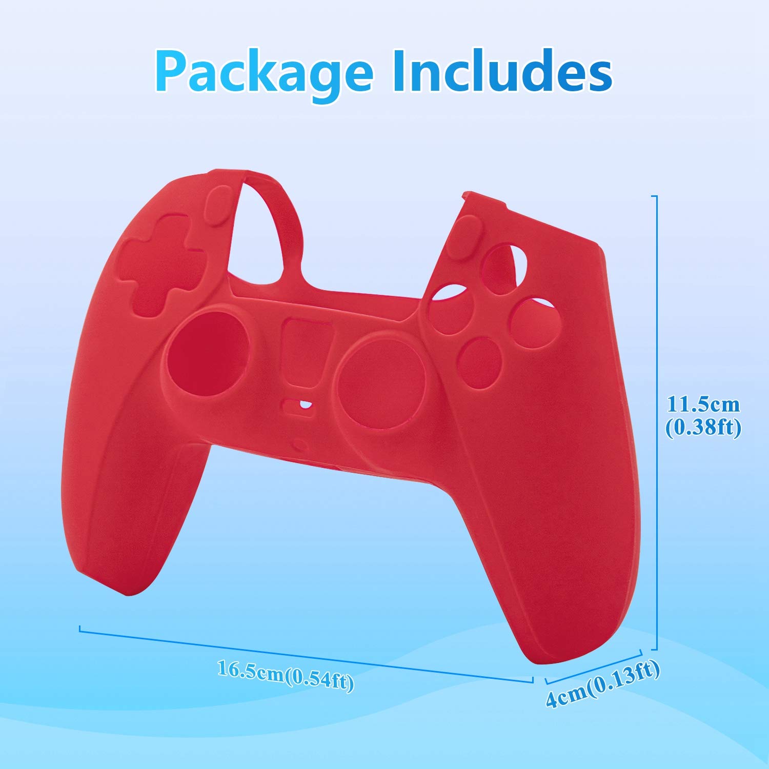 Dobe Silicon Case Cover for PS5 Controller TP-0512 Silicone Skin for PS5 Controller Red - Image 5