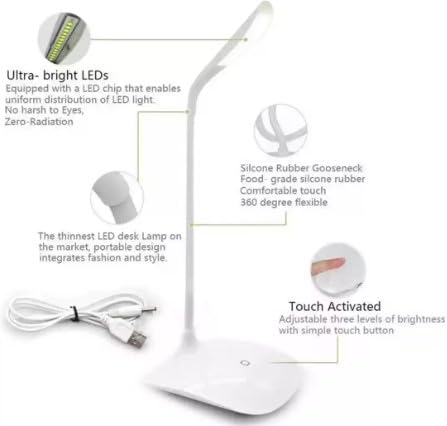 Folding Touch Adjustable Light Lamp, Love Eye Soft Light, Reading Eye Lamp with Touch Luminosity Control - Long-Lasting, Shadow-Free, Durable Charging - Image 7