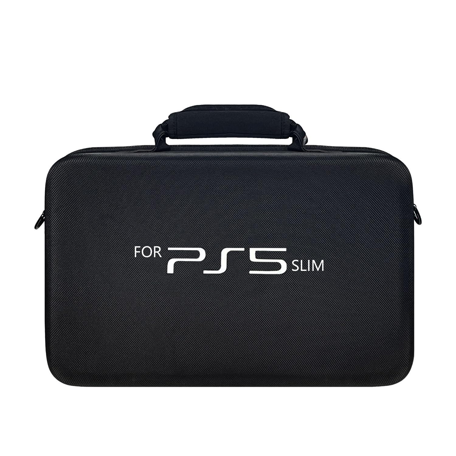PS5 Slim Carrying Travel case Console Gamepad Controller Headphone Travel Bag, Playstation 5 Slim Accessories Black - Image 1