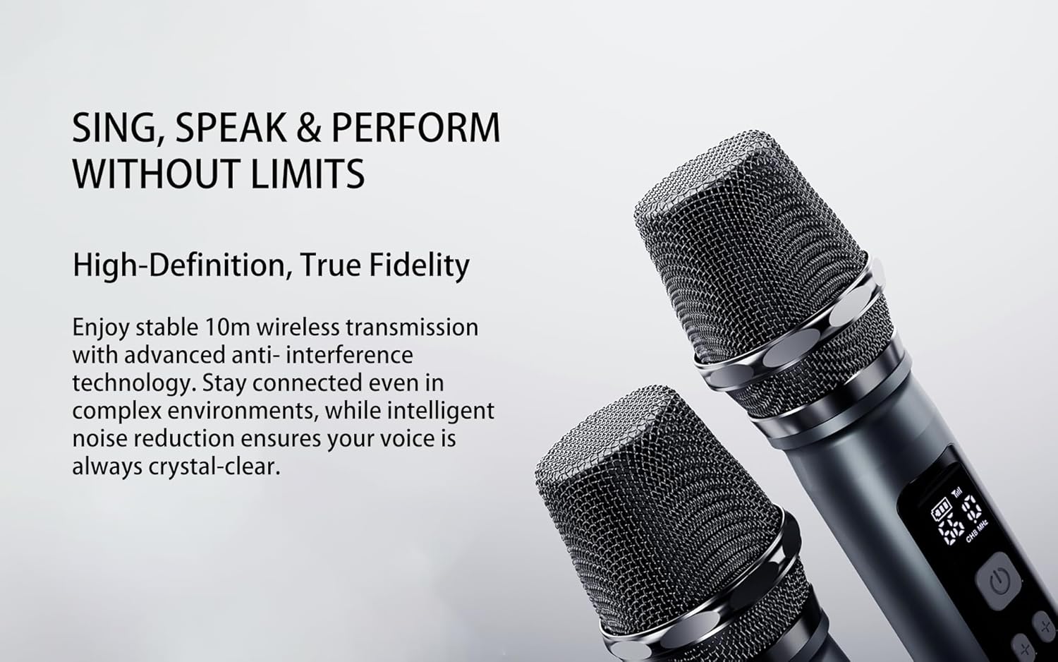 Lenyes Titan 2 Bluetooth Party Speaker, 200W Peak, 2 Wireless UHF Mics, RGB Lights, TWS Stereo, IPX6 Waterproof, 20000mAh Battery, AUX/USB/TF/OTG - Image 4