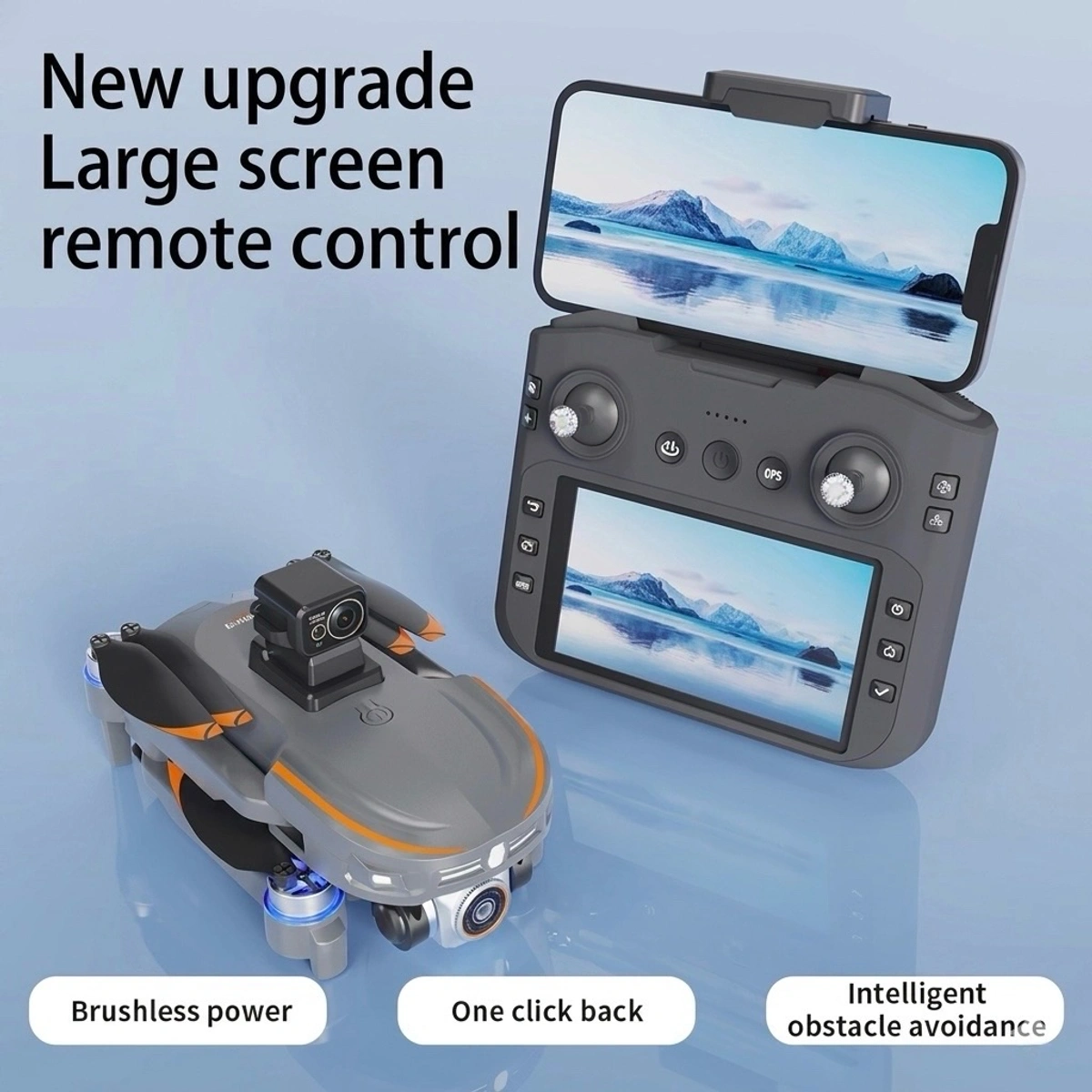 S28 GPS Drone With Inbuilt Display Remote, Brushless Motor And Obstacle Avoidance Sensor, Dual Camera, 90 Degrees Lens - Image 13