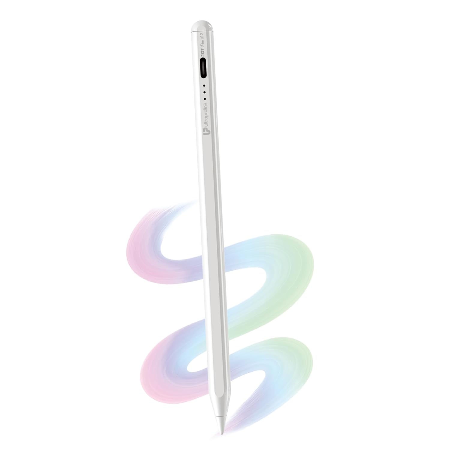 UltraProlink JOT Pencil 2, Stylus Pen for iPad, Android Tablets And Mobiles, Magnetic, 10Hr Use, Fast Charging, 12-Month Warranty, for iOS And Android - Image 1