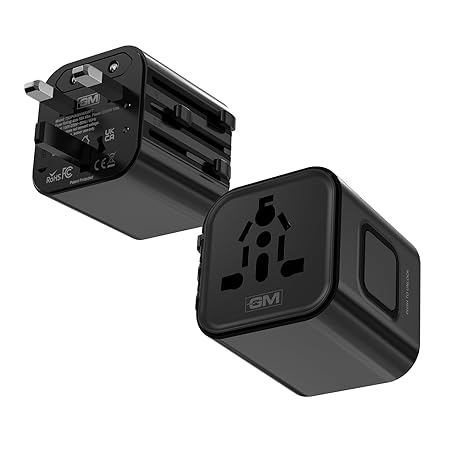 GM G+ Compact Travel Adapter Universal All-in-One Worldwide Plugs - Image 1