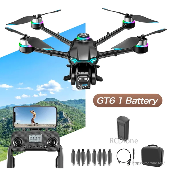 GT6 Drone - 8K HD Dual Camera GPS Smart Return 5G WIFI Obstacle Avoidance Brushless - Image 8