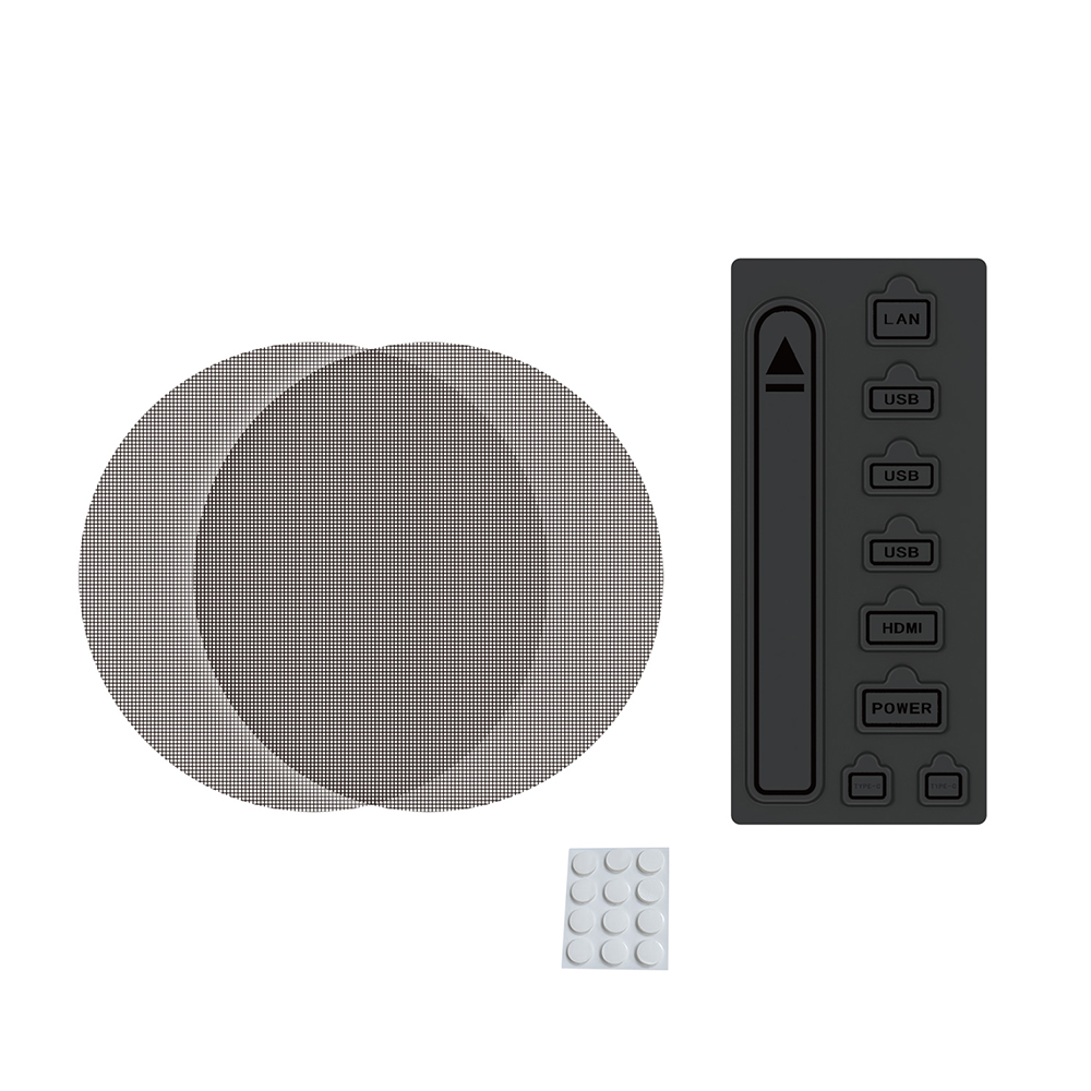Dobe TPS-5519 PS5 Dust Cover Kit, Cooling Fan Dust Filter And Silicone Port Plugs Set, High-Density Breathable Mesh, Dust Protection, Air Intake - Image 2