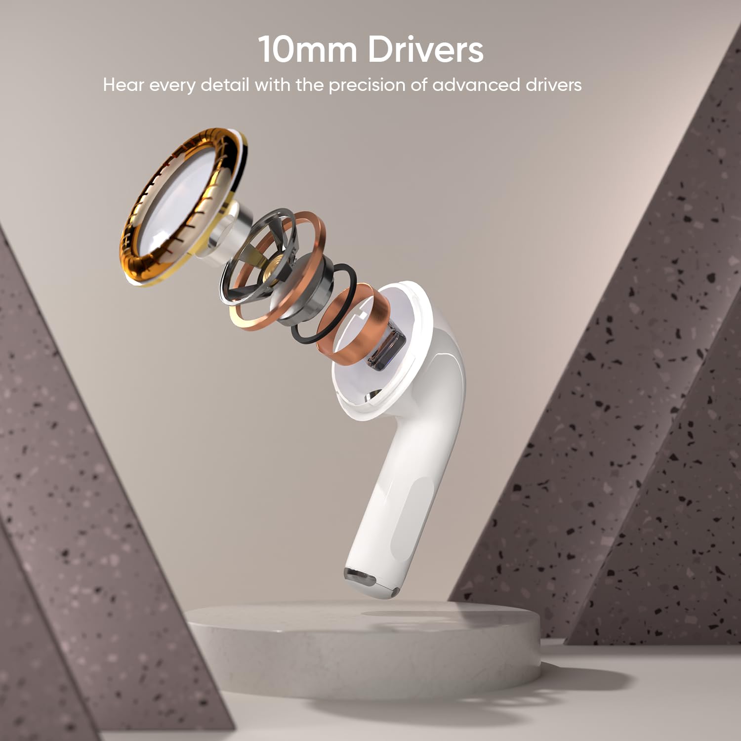 iGear Superbuds in-Ear TWS Earbuds with Bluetooth V5.4, Voice Assistance, 20H Playtime, Touch Control, Sweatproof, Clear Calls, Low Latency, White - Image 4