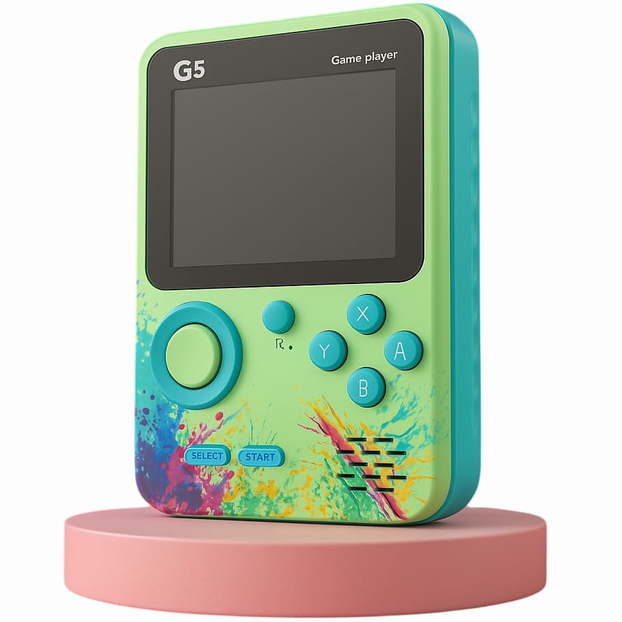 G5 500 in 1 Retro Video Game Box, Best Gift for Kids, 500 Games Like Mario, Contra, Tank, Bomber Man, Etc., Handheld Classic Game PAD Can Play On TV, Only for 1 Player. - Image 1