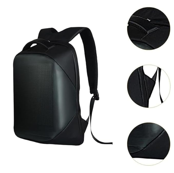 LED Backpack 17L, Smart Display Bag, App Controlled, Programmable Screen And Water Resistant, Unisex Daypack For School, College, Travel, Laptop, Men And Women - Image 3