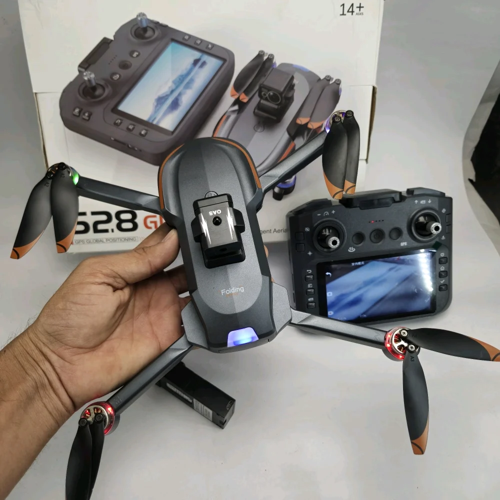 S28 GPS Drone With Inbuilt Display Remote, Brushless Motor And Obstacle Avoidance Sensor, Dual Camera, 90 Degrees Lens - Image 12