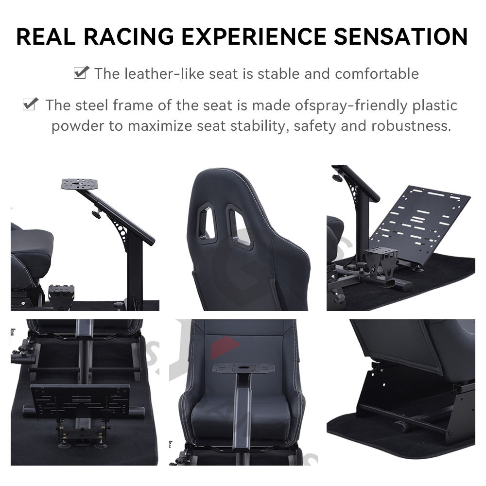 GY Game Seat Racing Simulator Cockpit Metal Frame Driving Game Race Chair Cockpit Racing Game Simulator Seat for Logitech G25,G27,G29,G920 - Image 11