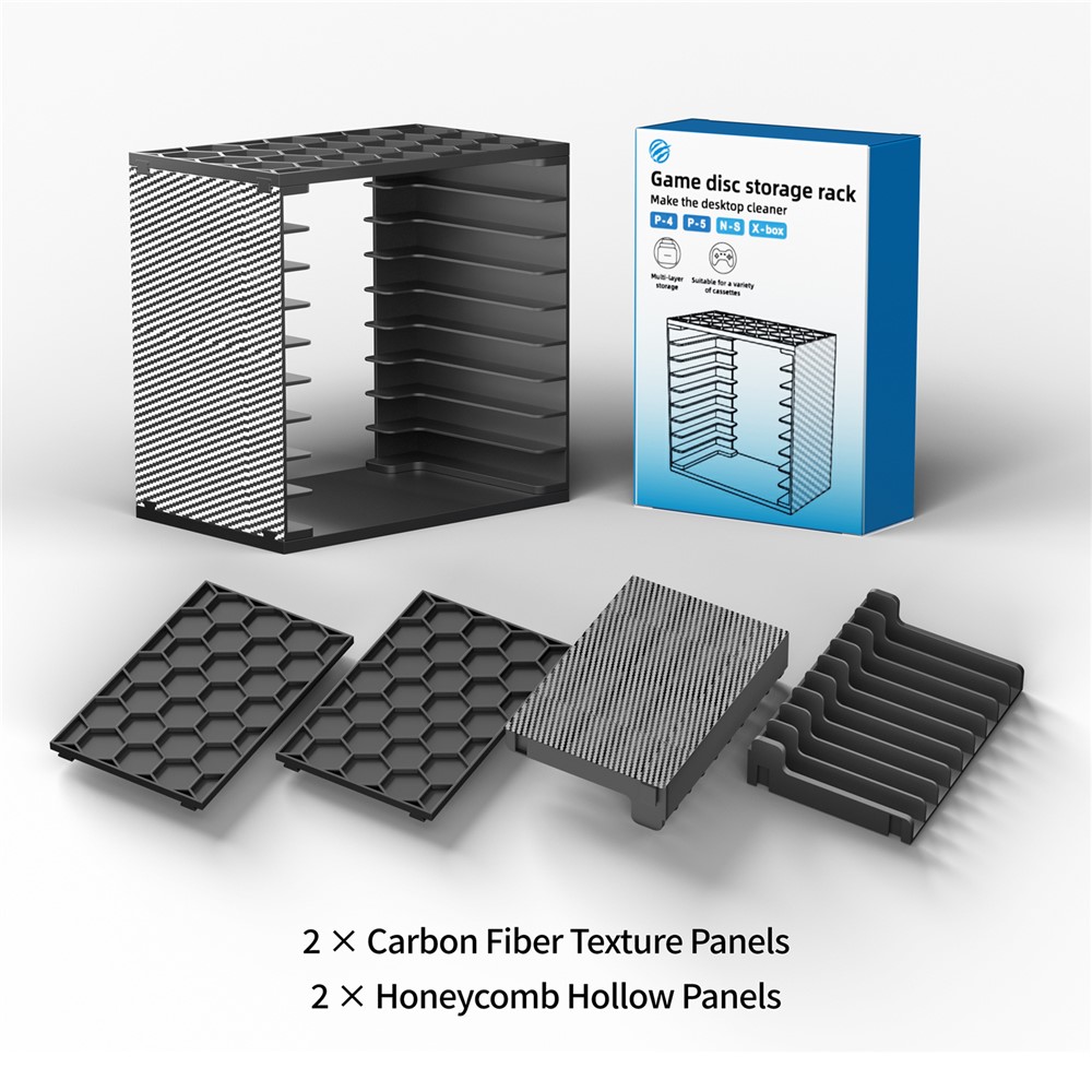 Game Disc Storage Tower DIY Modular 18 Disc Nintendo Switch / PS5 / PS4 / Xbox MZ 8056 Black Game Disc Storage Tower DIY Modular 18 Disc Nintendo Switch / PS5 / PS4 / Xbox MZ 8056 Black - Image 8