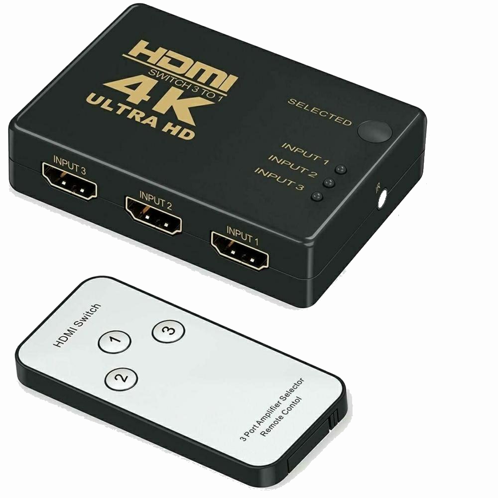 HDMI Switch Box Switcher Splitter 3 in 1 Out - Image 1