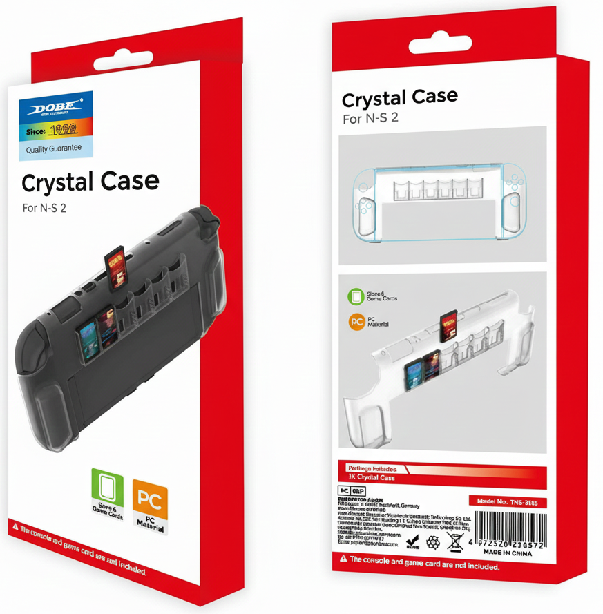 Dobe TNS 3155 Crystal Case Nintendo Switch 2 Transparent Protective Dobe TNS 3155 Crystal Case Nintendo Switch 2 Transparent Protective - Image 12