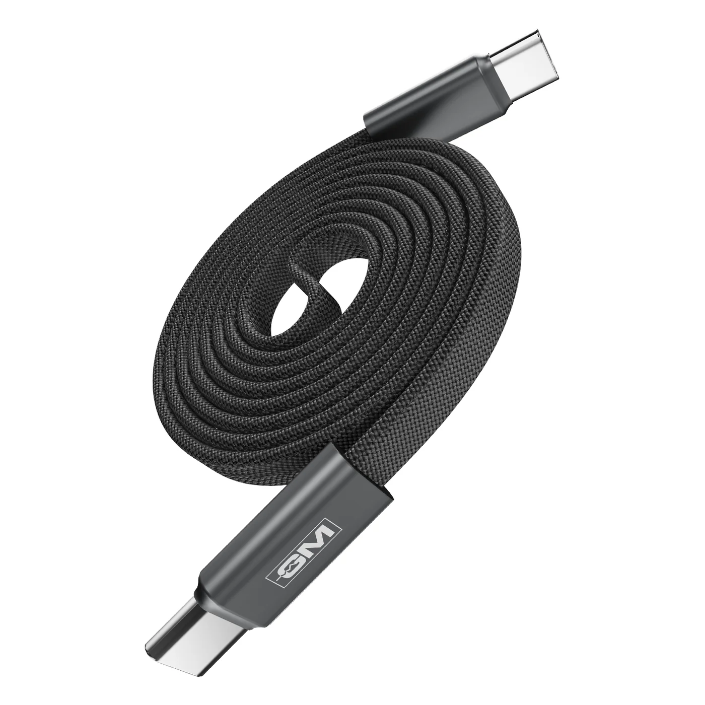 GM G+ Air Magnetic 100W C-C Cable, Tangle-Free Magnetic Design, 480Mbps Data Transfer, Fast Charging for Laptop, Tablet And Phone, 120cm Grey - Image 1