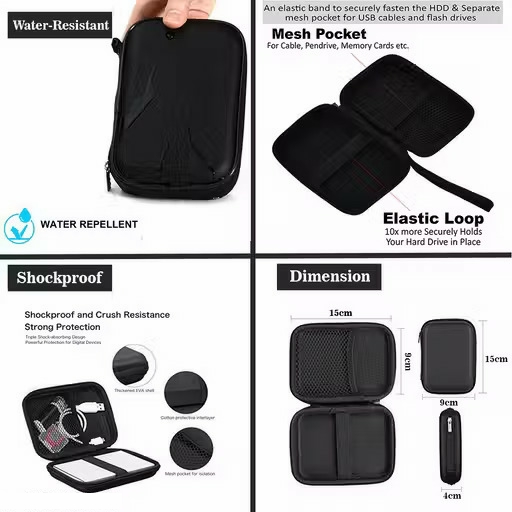 WD Hard Disk Shock Proof Case for External 2.5 Inches Hard Disk WD, Seagate, Sony, Toshiba - Image 3