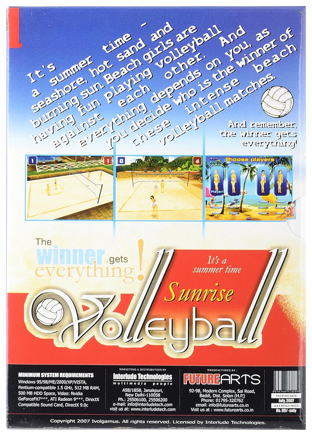 UXUS Sunrise Volleyball Game PC Game - Image 2
