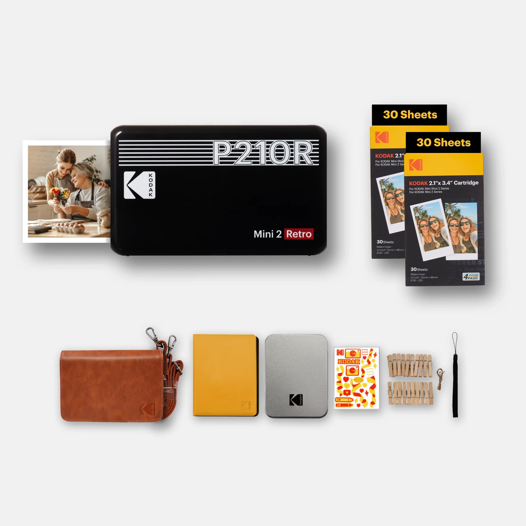 P210R KODAK RETRO MINI 2 BLACK ICRG260 (BNDL) GIFT PACK - Image 1