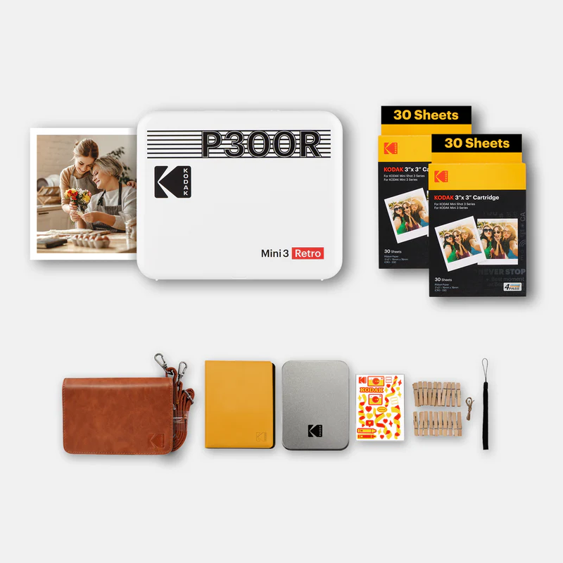 P300R KODAK RETRO MINI 3 WHITE ICRG360 (BNDL) GIFT PACK - Image 1