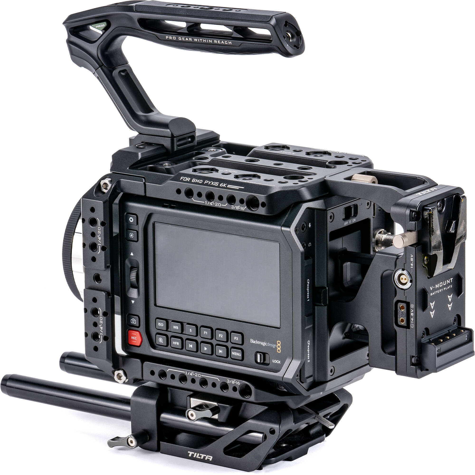 Tilta Brand Camera Cage for Blackmagic PYXIS 6K Pro Kit - V Mount - Image 4