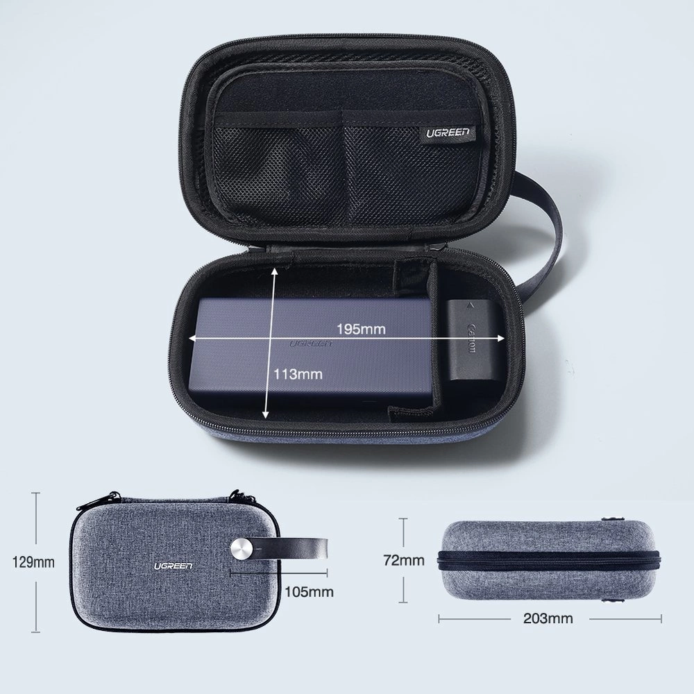 UGREEN LP152 Travel Storage Case (Gray)-50903 - Image 4