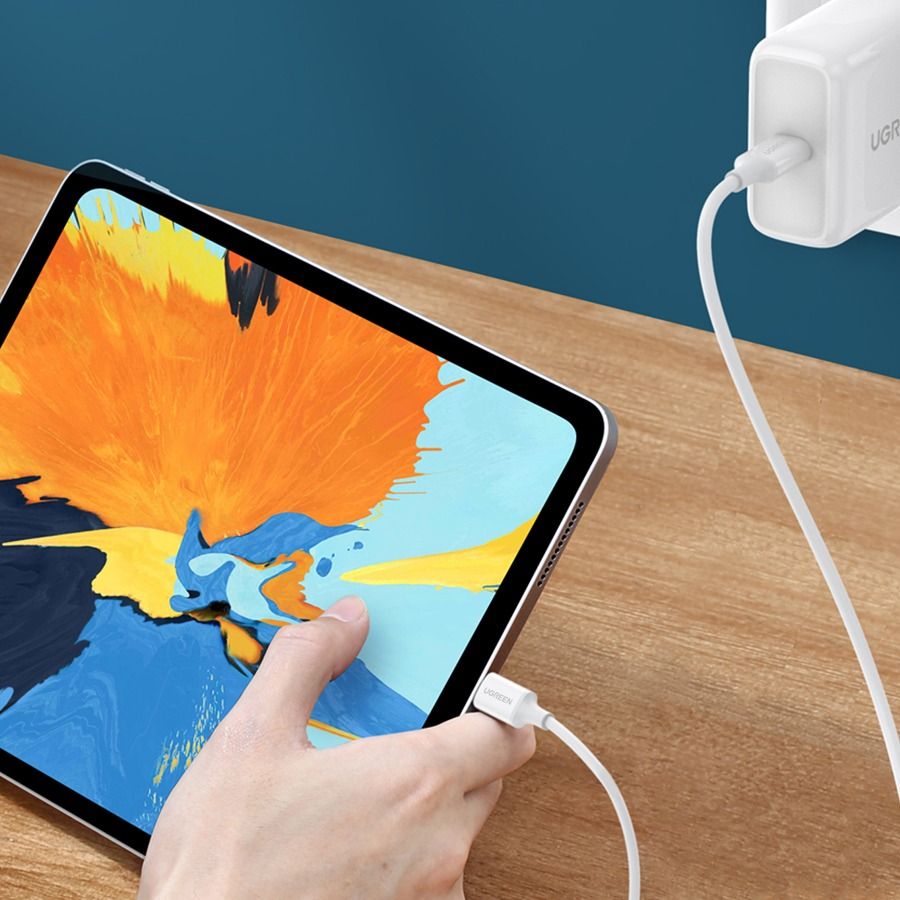 UGREEN US264 USB 2.0 C M/M ABS Cover 1m (White)-60518 - Image 2