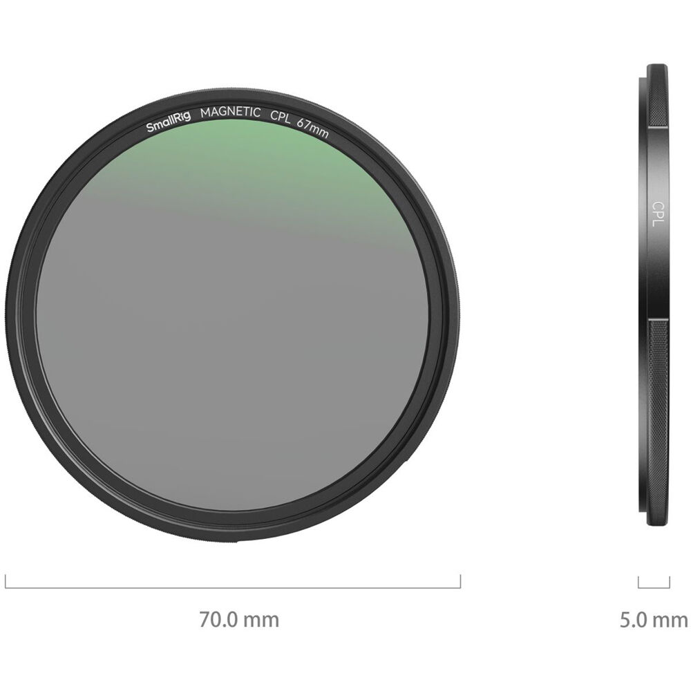 SmallRig Brand Attachable CPL Filter (67mm) 4582 - Image 4