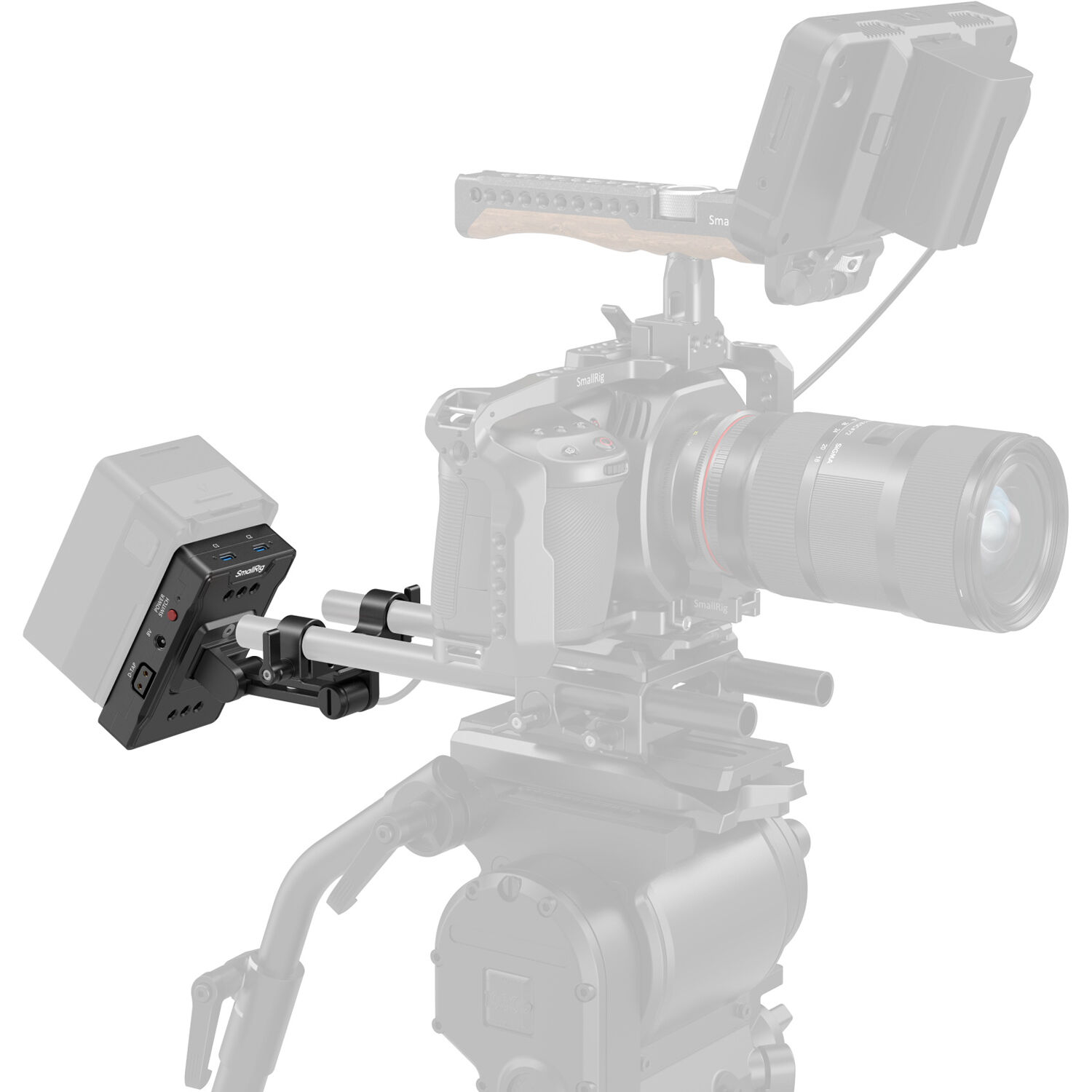 SmallRig Brand V Mount Battery Adapter Plate (Basic Version) with Extension Arm 3499B - Image 7