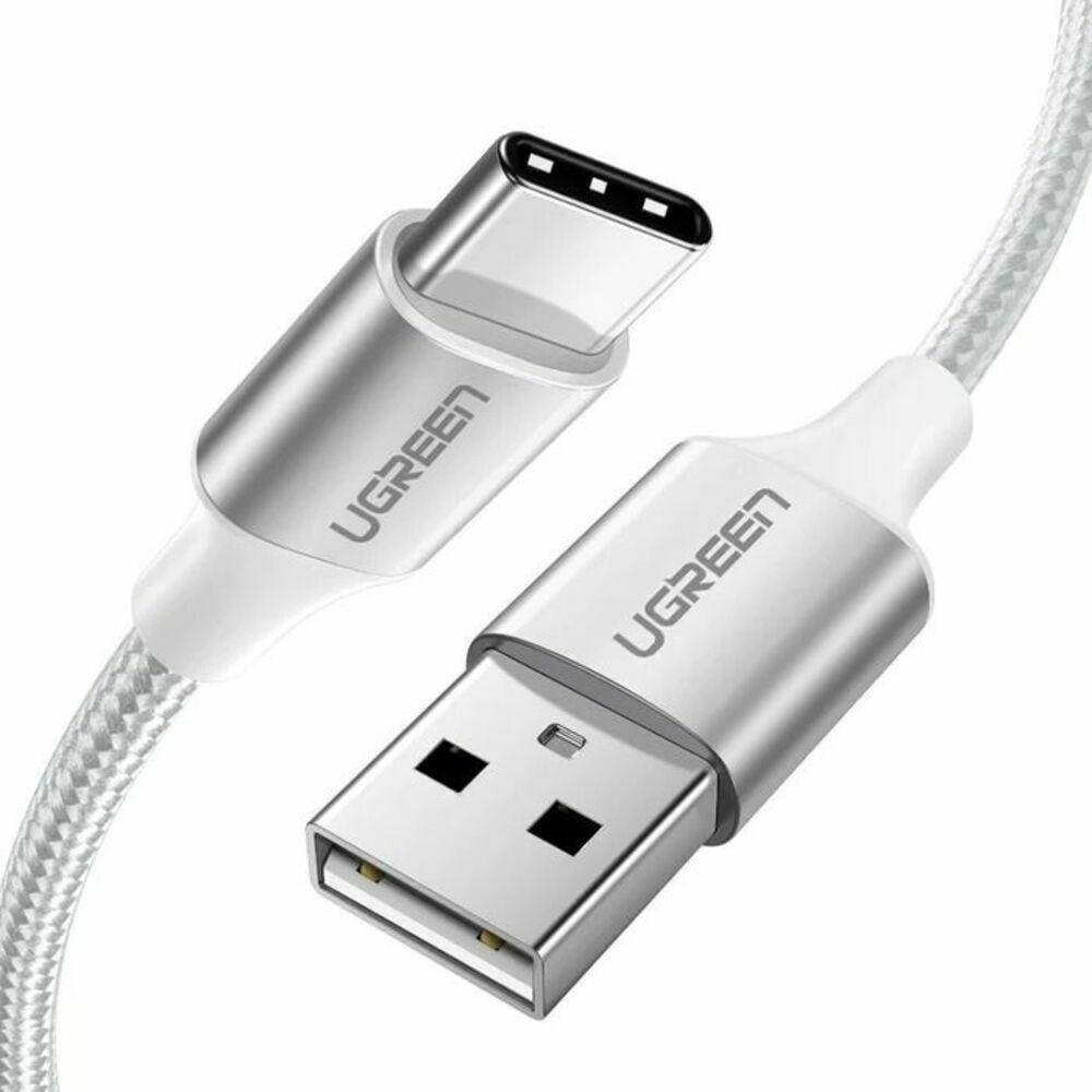 Ugreen US287 USB-A 2.0 to USB-C Cable Nickel Plating 2m (White)-60123 - Image 2