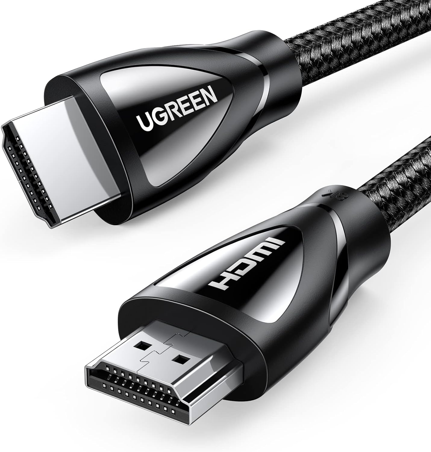 UGREEN HD140 HDMI 8K Cable Male to Male Braided Black 1m-80401 - Image 1