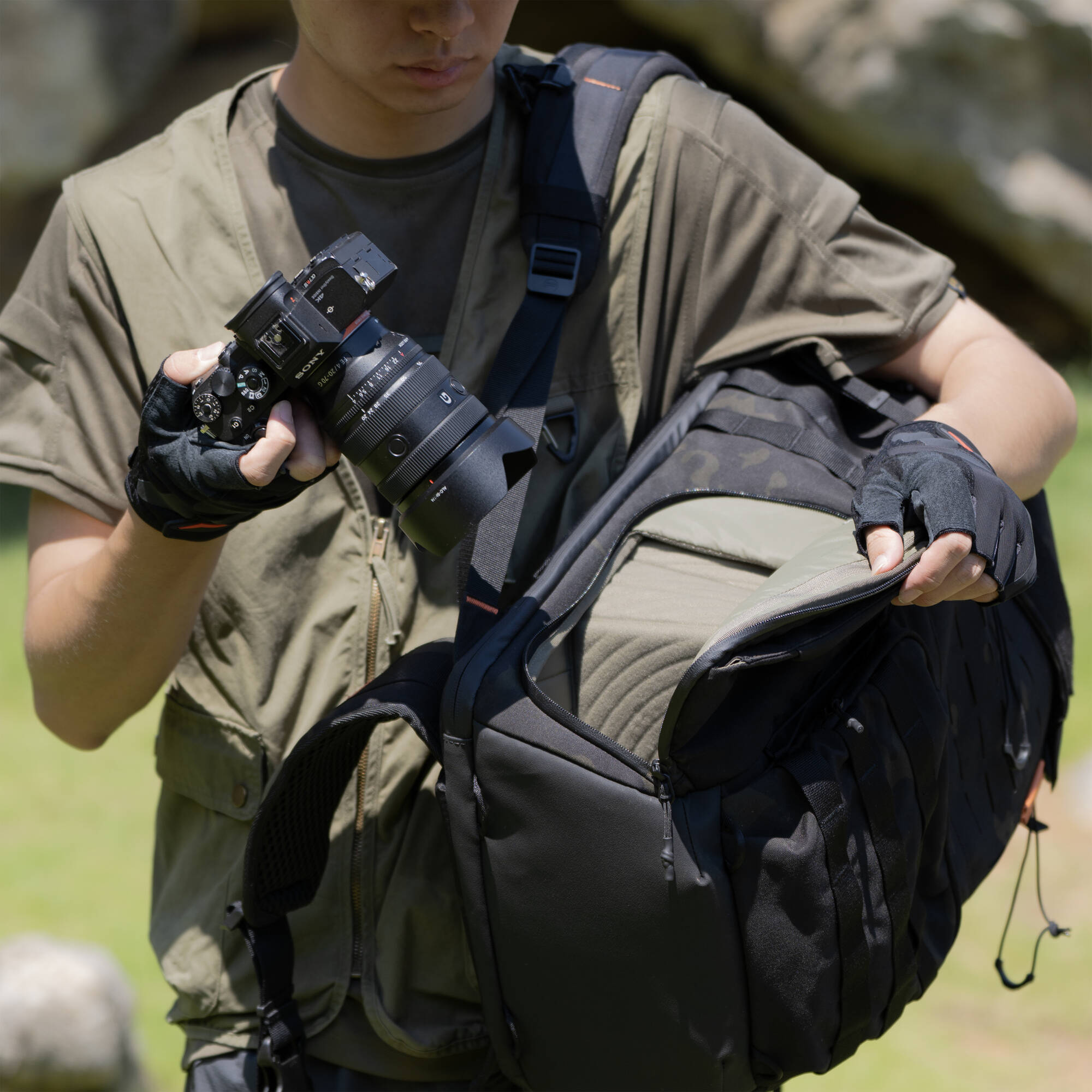 PGYTECH OneMo Tactical Backpack 35L Dark Night Camo P-CB-223 - Image 4