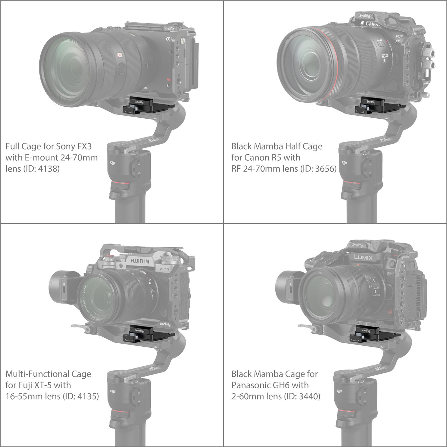 SmallRig Brand Arca-Swiss Mount Plate for DJI RS 3 Mini 4195 - Image 5