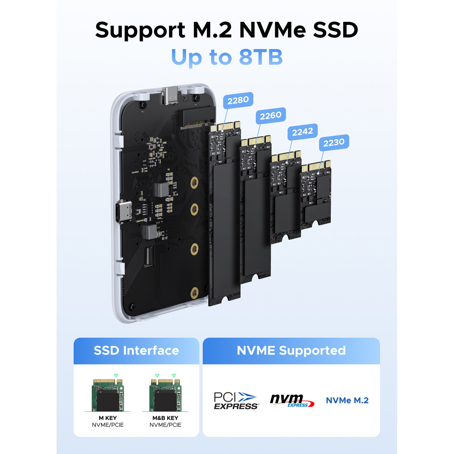 UGREEN D619 Magnetic M.2 NVMe SSD Enclosure-55151 - Image 6